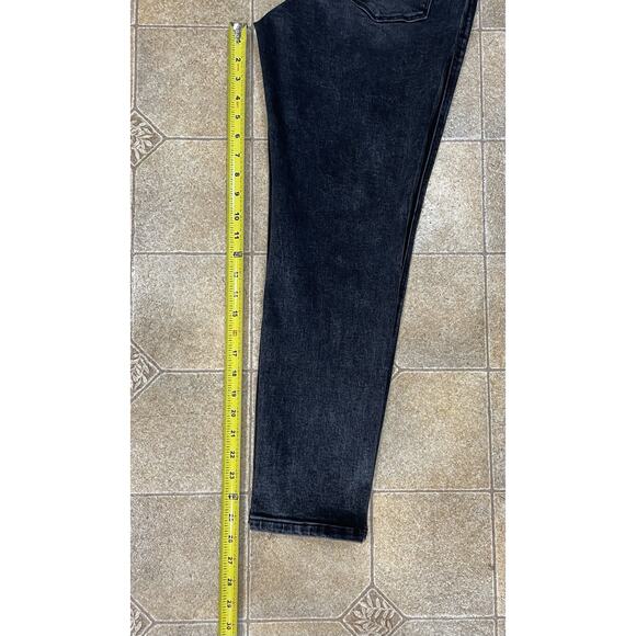 Flying Monkey High Rise Ankle Skinny Black Denim Jeans Button Fly Women’s Sz 30 - Picture 5 of 10